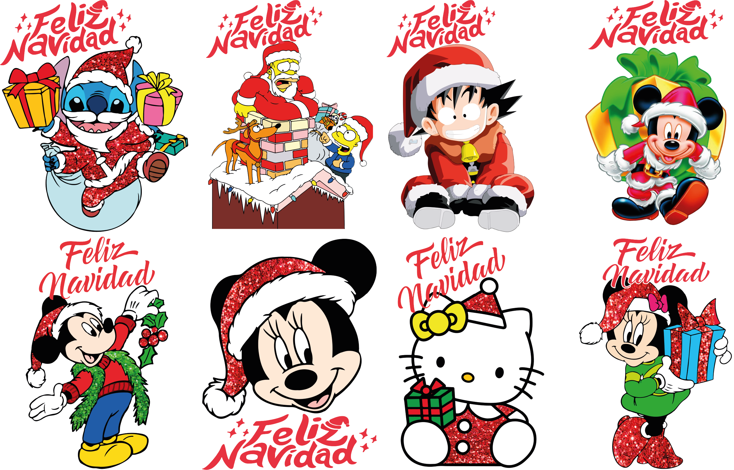 Pliego DTF Textil Temática Navidad – Ref. 052
