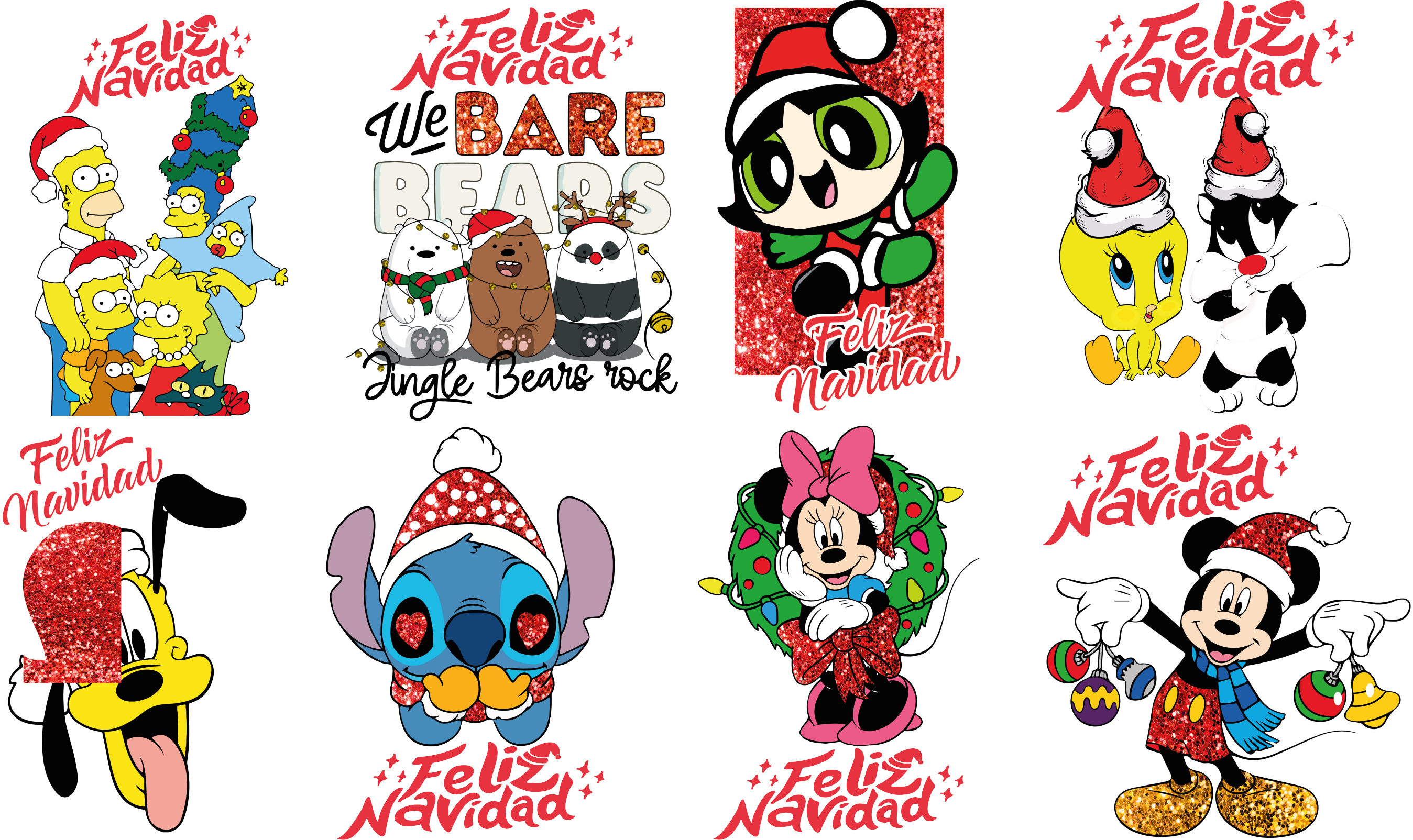 Pliego DTF Textil Temática Navidad – Ref. 053