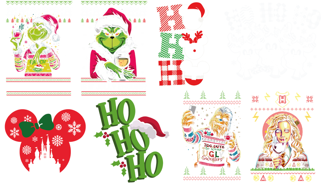 Pliego DTF Textil Temática Navidad – Ref. 055