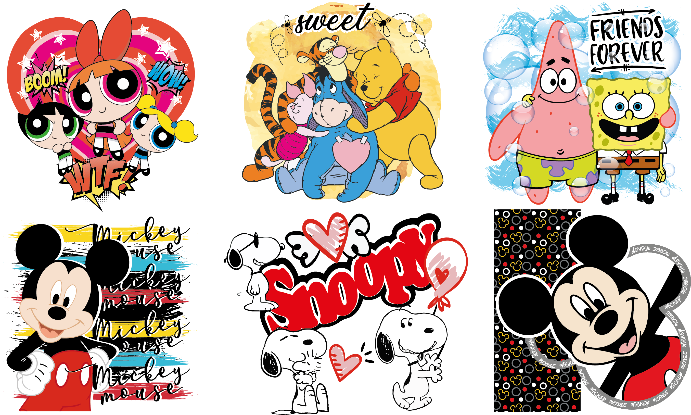 Pliego DTF Textil Temática Infantil – Ref. 081