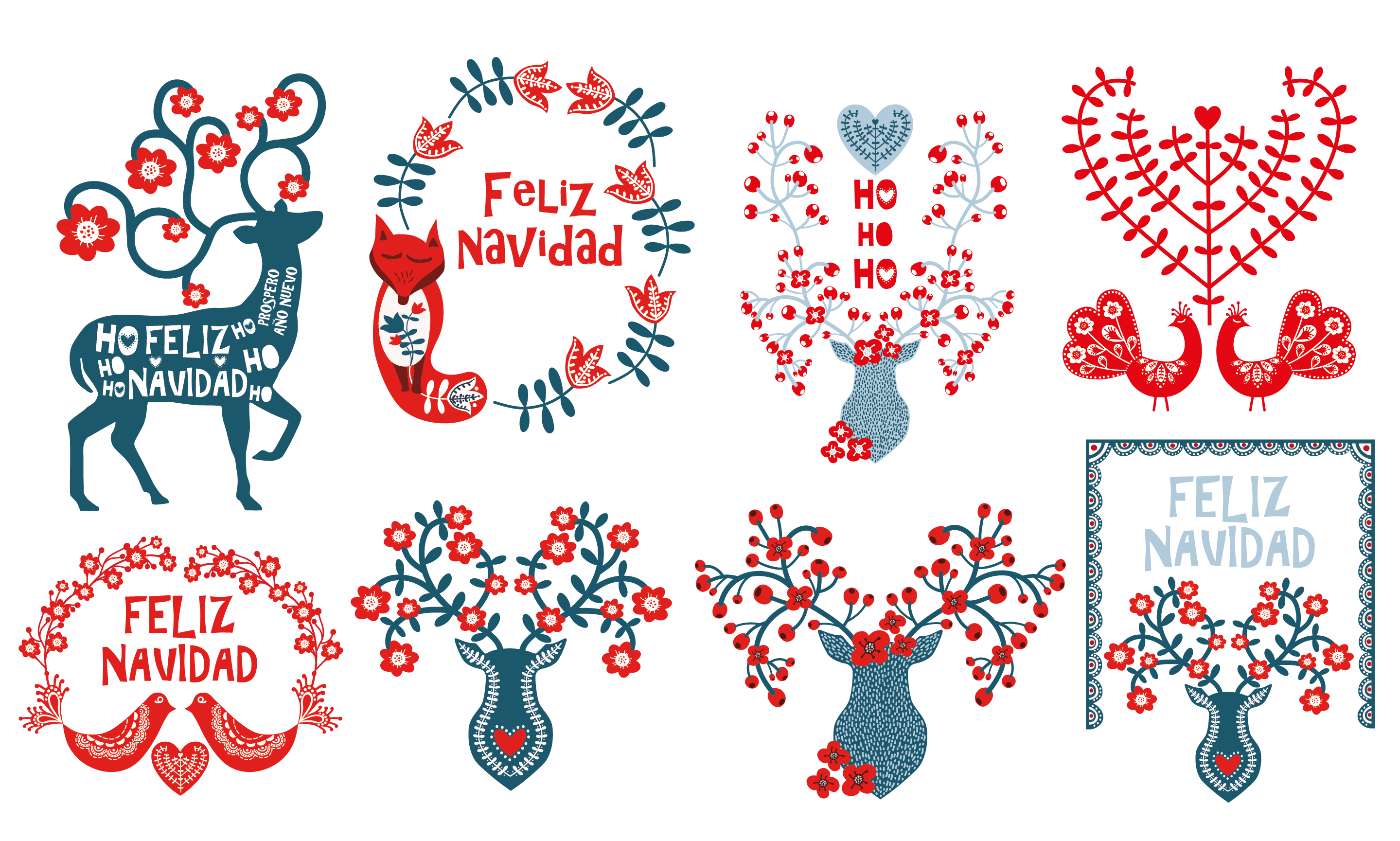 Pliego DTF Textil Temática Navidad – Ref. 061