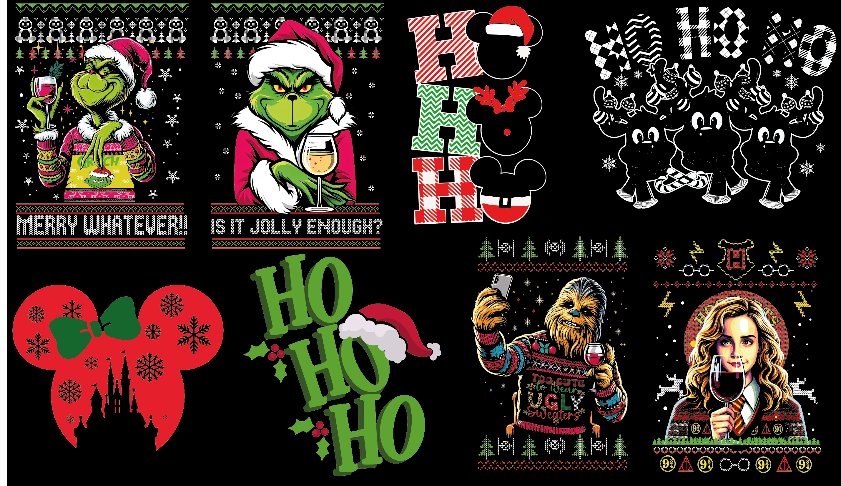 Pliego DTF Textil Temática Navidad – Ref. 055